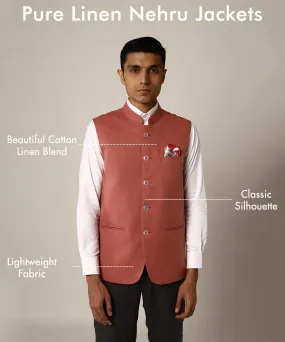 Coral Nehru Jacket