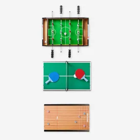 3-in-1 table game. Football, table tennis and shuffleboard