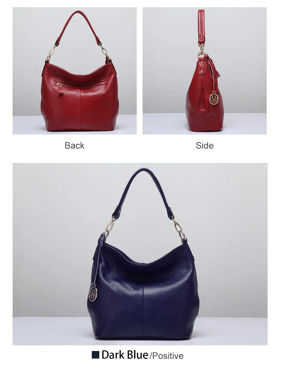 5 Colors Genuine Leather Women's Shoulder Bag High Fashion Crossbody Purse