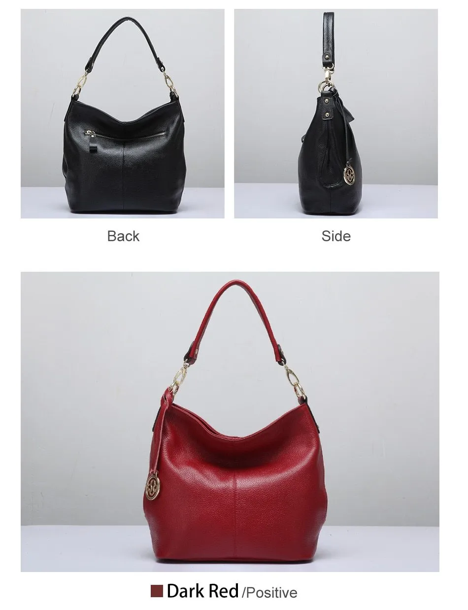 5 Colors Genuine Leather Women's Shoulder Bag High Fashion Crossbody Purse