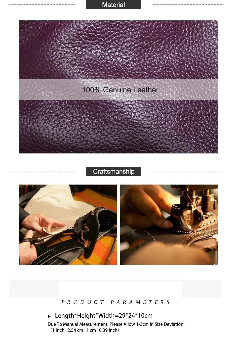 5 Colors Genuine Leather Women's Shoulder Bag High Fashion Crossbody Purse