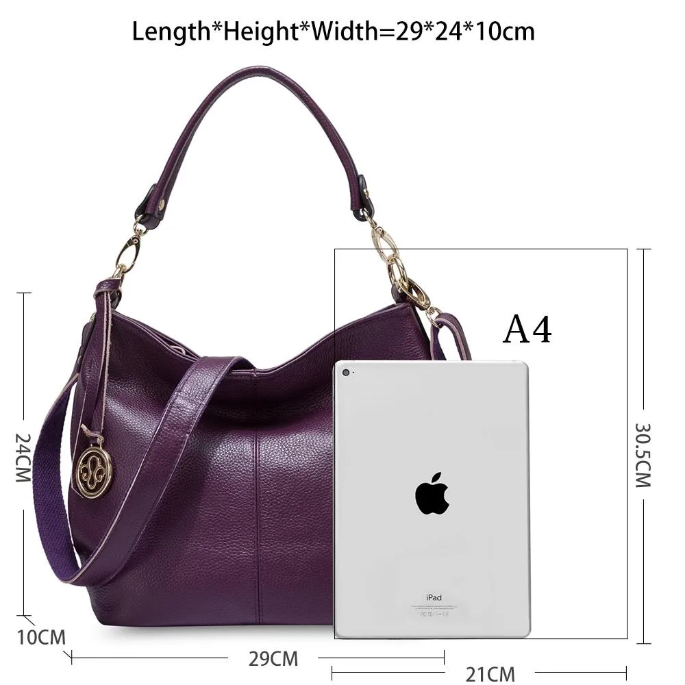 5 Colors Genuine Leather Women's Shoulder Bag High Fashion Crossbody Purse