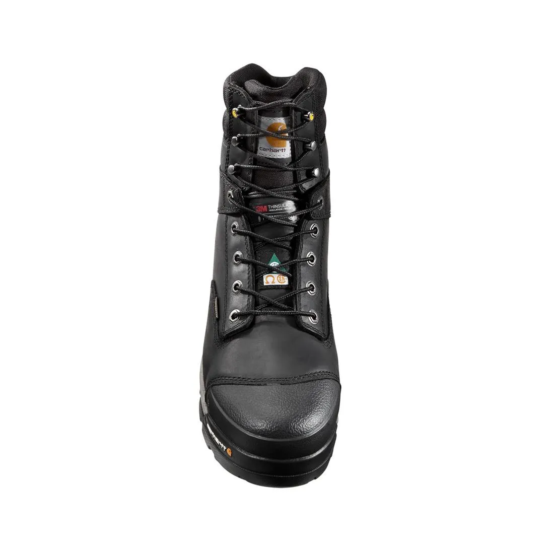 8" Ground Force Waterproof Insulated PR Composite Toe Work Boot Black