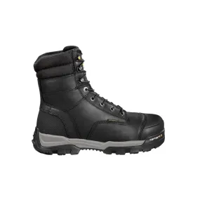 8" Ground Force Waterproof Insulated PR Composite Toe Work Boot Black