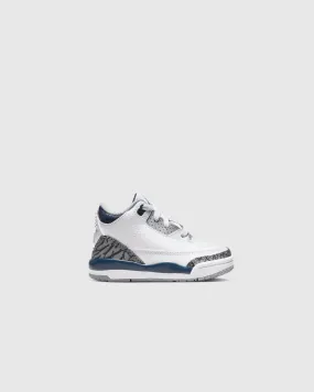 AIR JORDAN 3 RETRO "WHITE/NAVY" TD