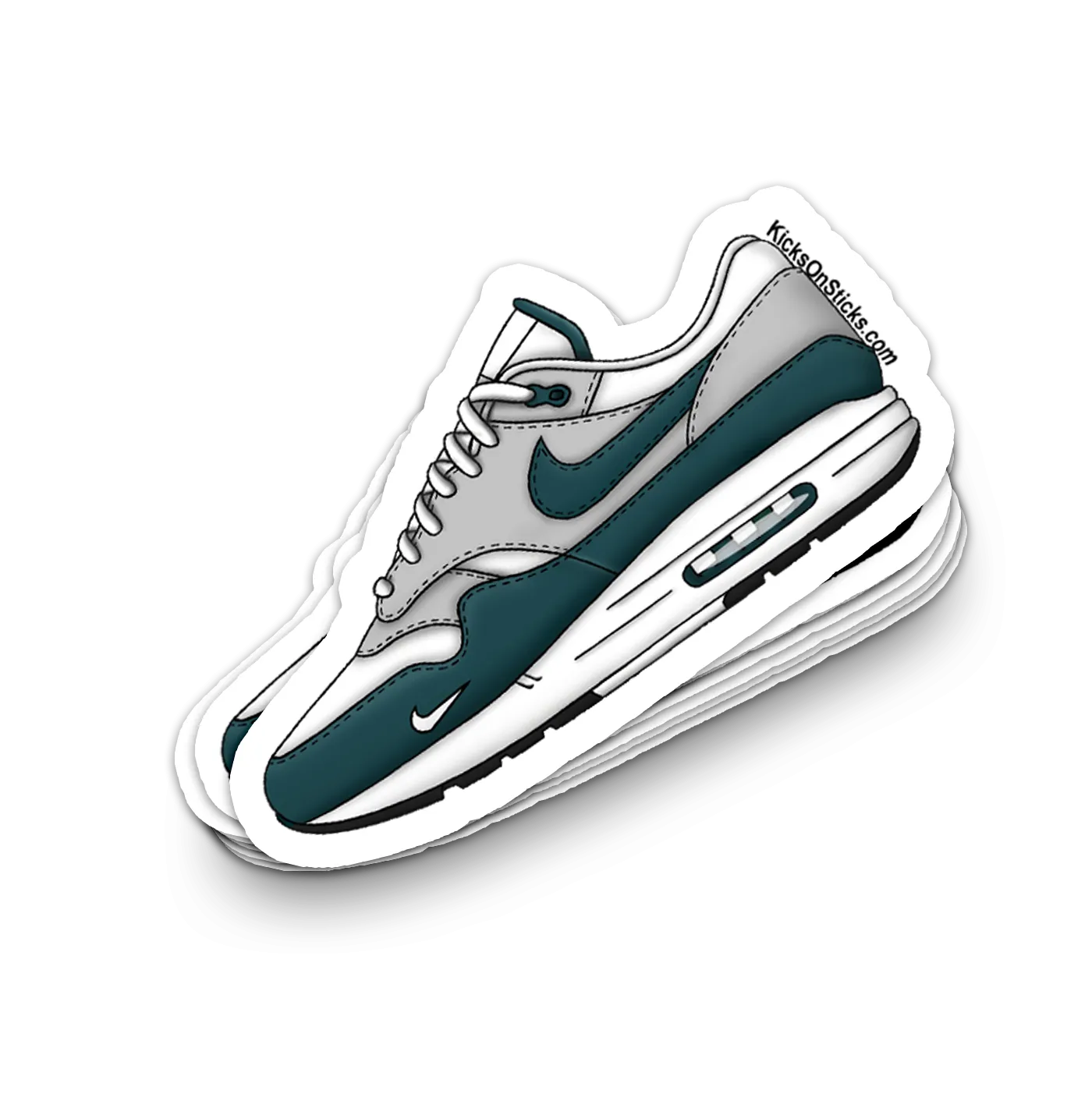 Air Max 1 "Dark Teal Green" Sneaker Sticker