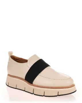 Alfie & Evie Batty Cream Leather Casual Shoe