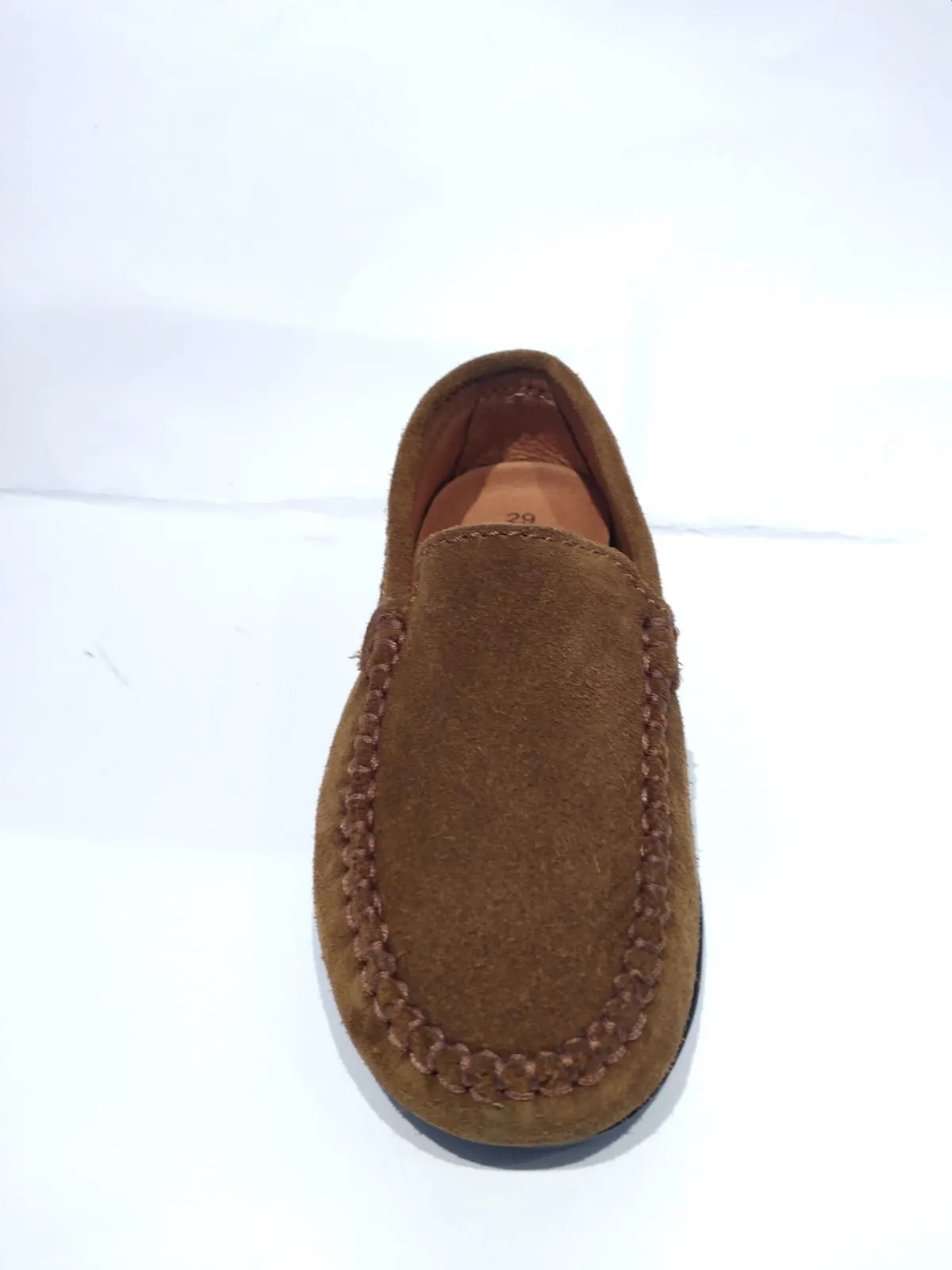 Altanta Moccasin Camel Suede Leather Loafer