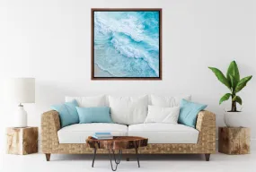 Aqua Waves from Above | Wall Art Print