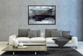 Black and Grey Abstract 2 | Canvas Wall Art Print