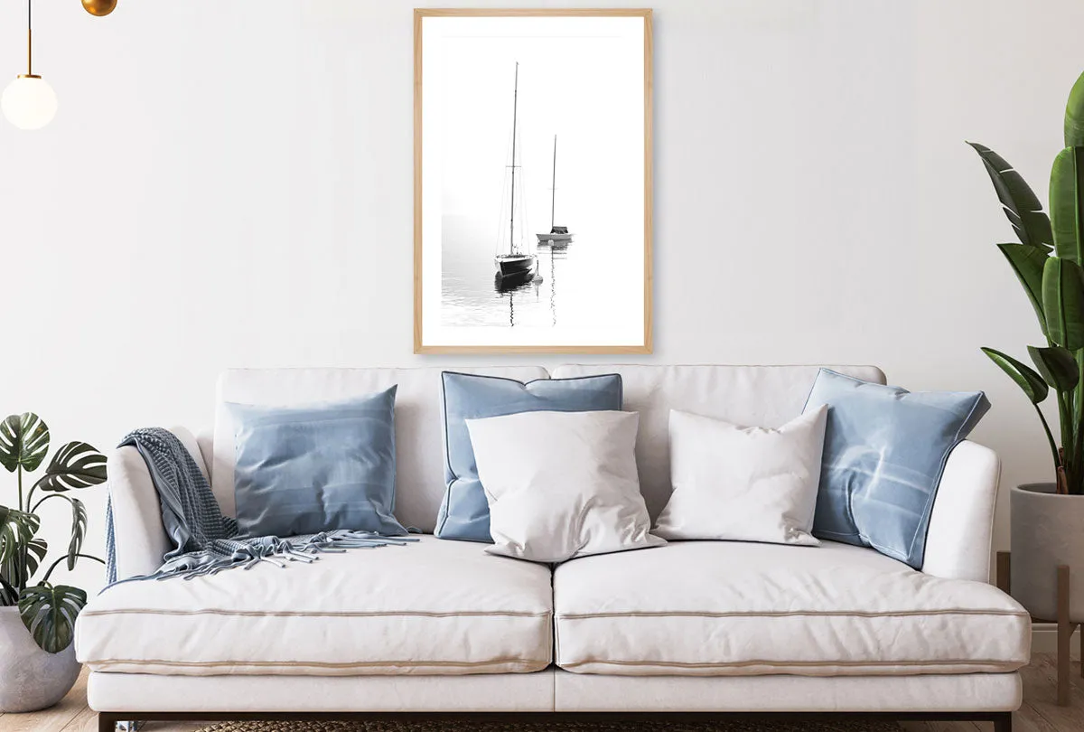 Boats on Calm Water | Wall Art Print