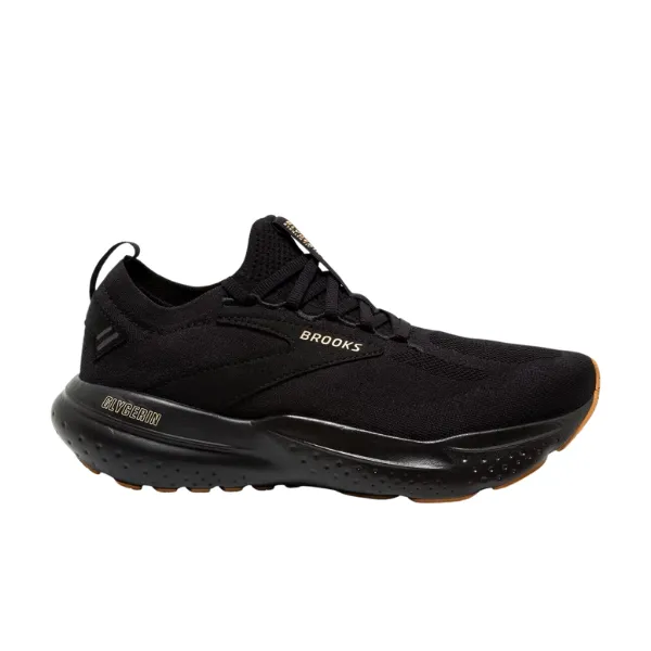 Brooks Womens Glycerin StealthFit 21 Running Shoes - Black/Cream/Biscuit Color