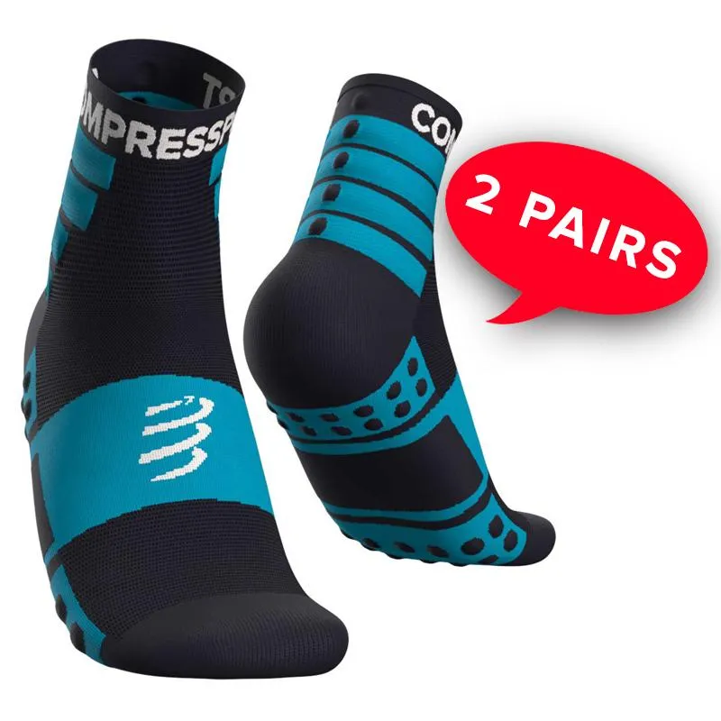 Compressport Training Socks-2 Pack - Blue