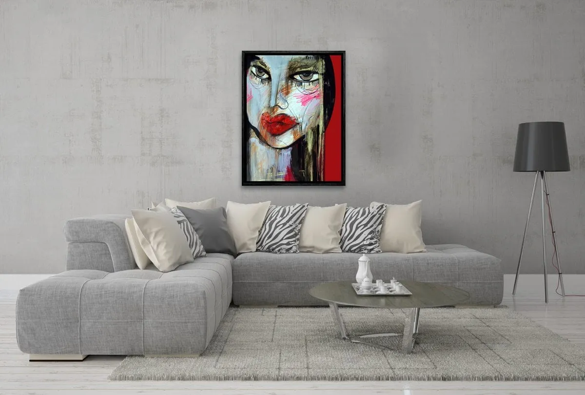 Femme Fatal Abstract | Canvas Wall Art Decor