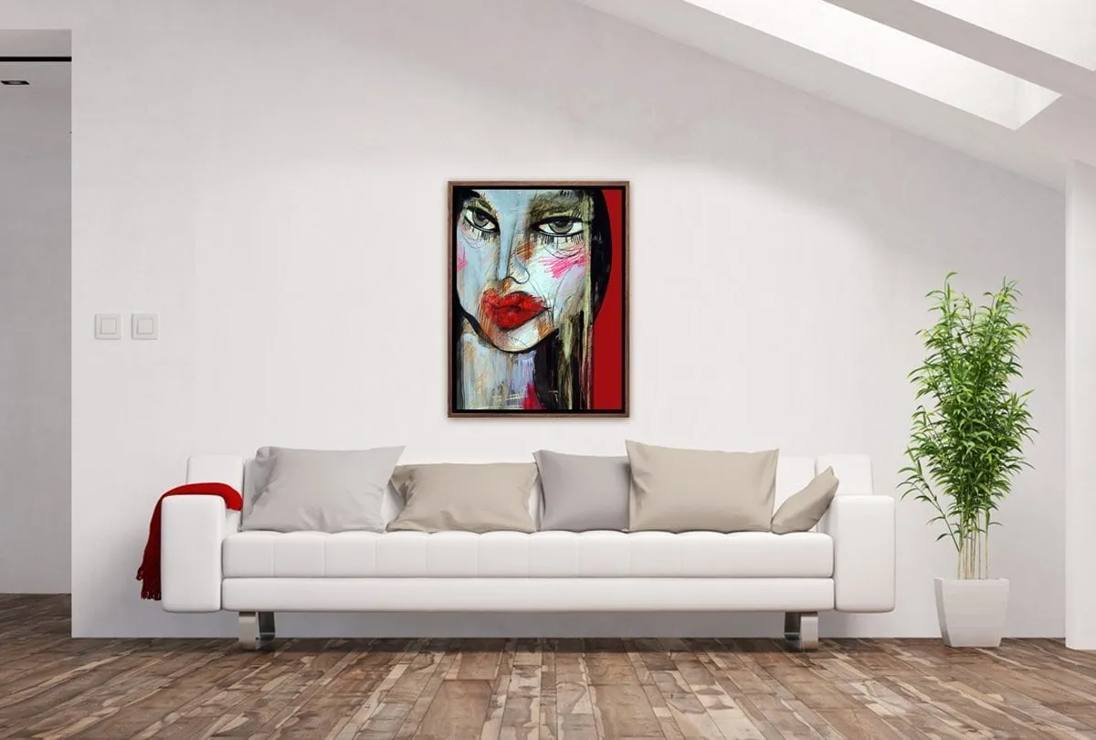 Femme Fatal Abstract | Canvas Wall Art Decor