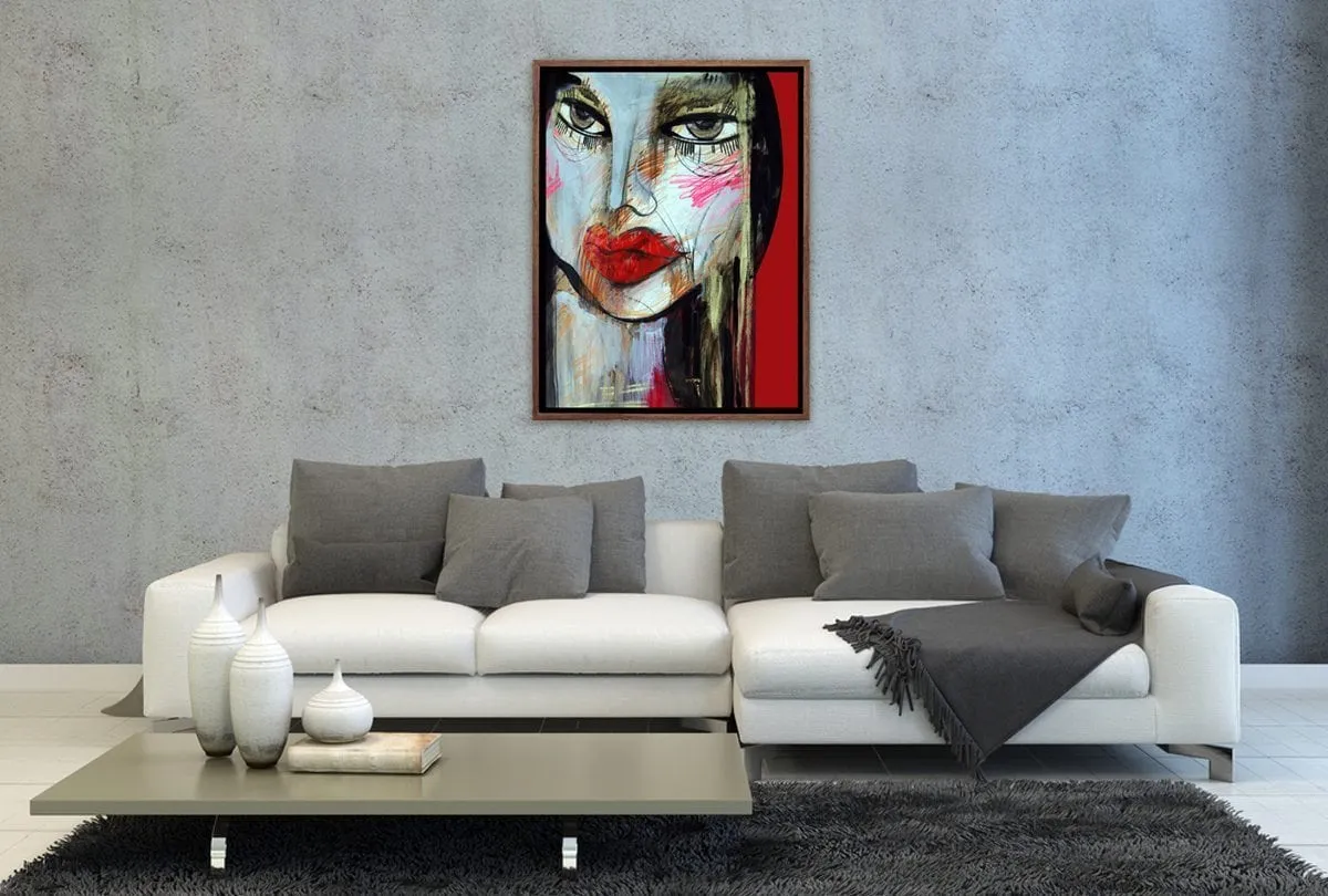 Femme Fatal Abstract | Canvas Wall Art Decor