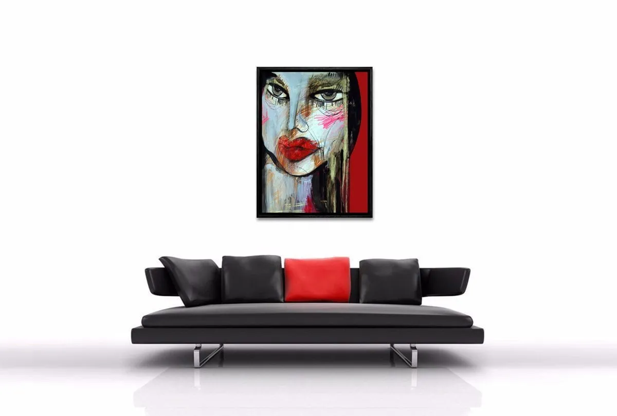 Femme Fatal Abstract | Canvas Wall Art Decor