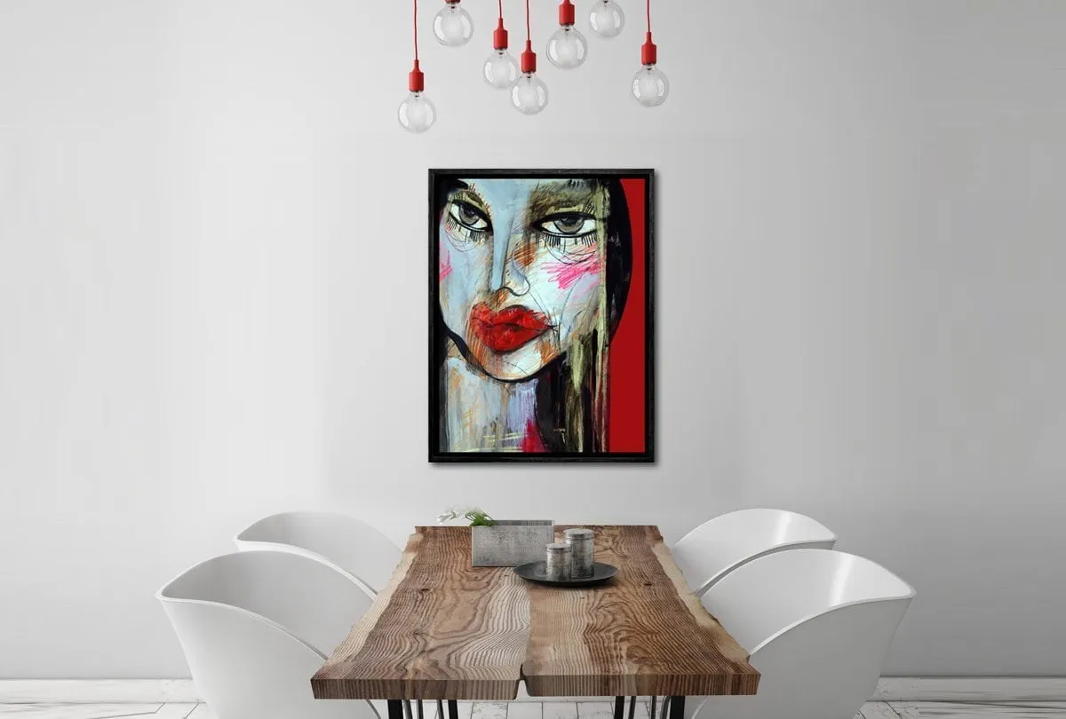 Femme Fatal Abstract | Canvas Wall Art Decor