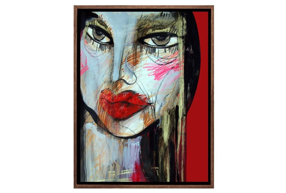 Femme Fatal Abstract | Canvas Wall Art Decor