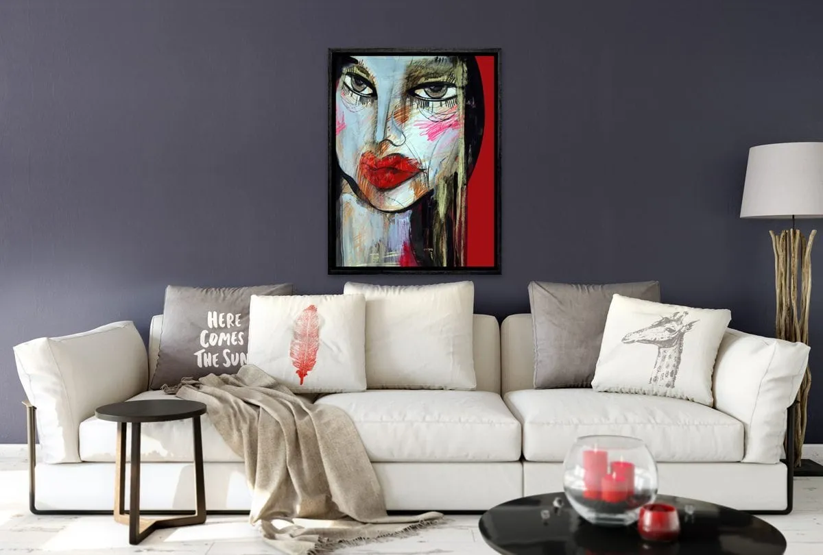 Femme Fatal Abstract | Canvas Wall Art Decor