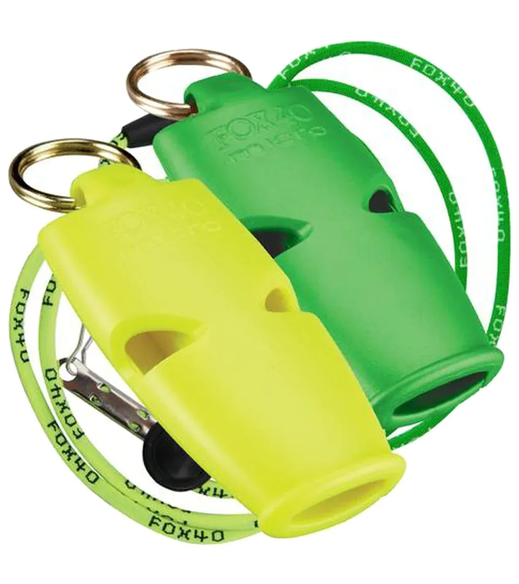 Fox 40 Micro Marine Whistle with Lanyard 2 Pack