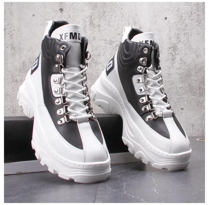 FRANTA CAMILA MARTIN CHUNKY SOLE HIGH TOP SNEAKER BOOTS