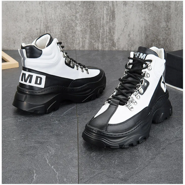 FRANTA CAMILA MARTIN CHUNKY SOLE HIGH TOP SNEAKER BOOTS