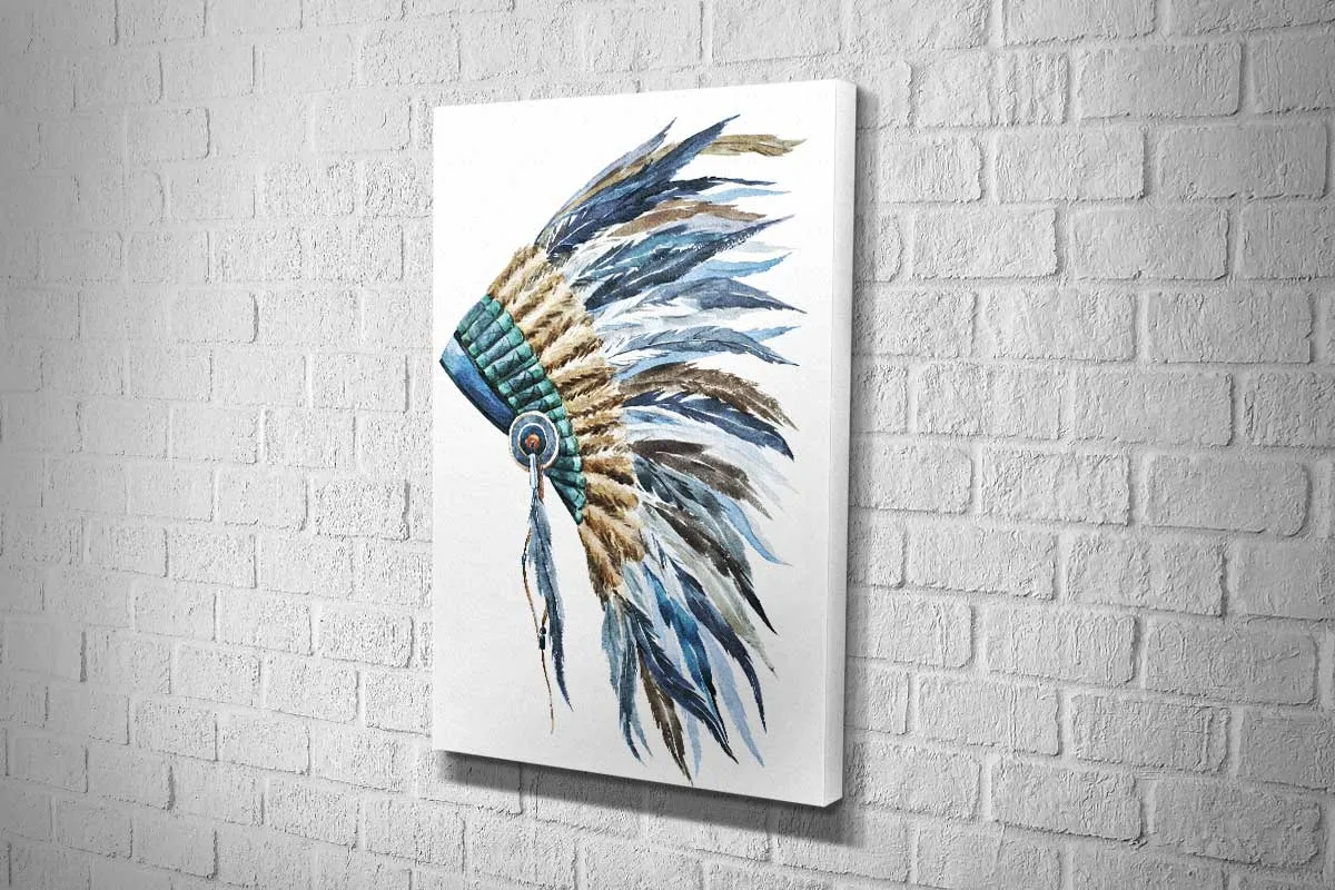 Indian Headdress 2 | Canvas Wall Art Print