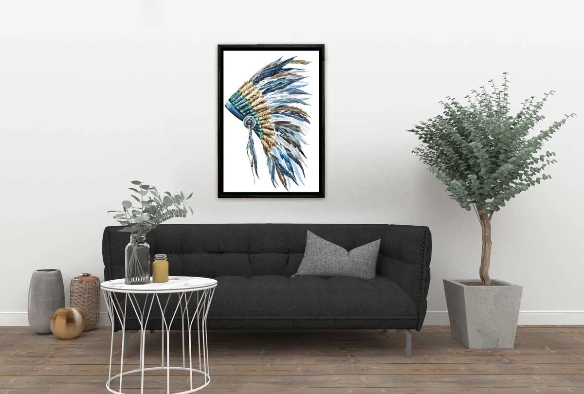 Indian Headdress 2 | Canvas Wall Art Print