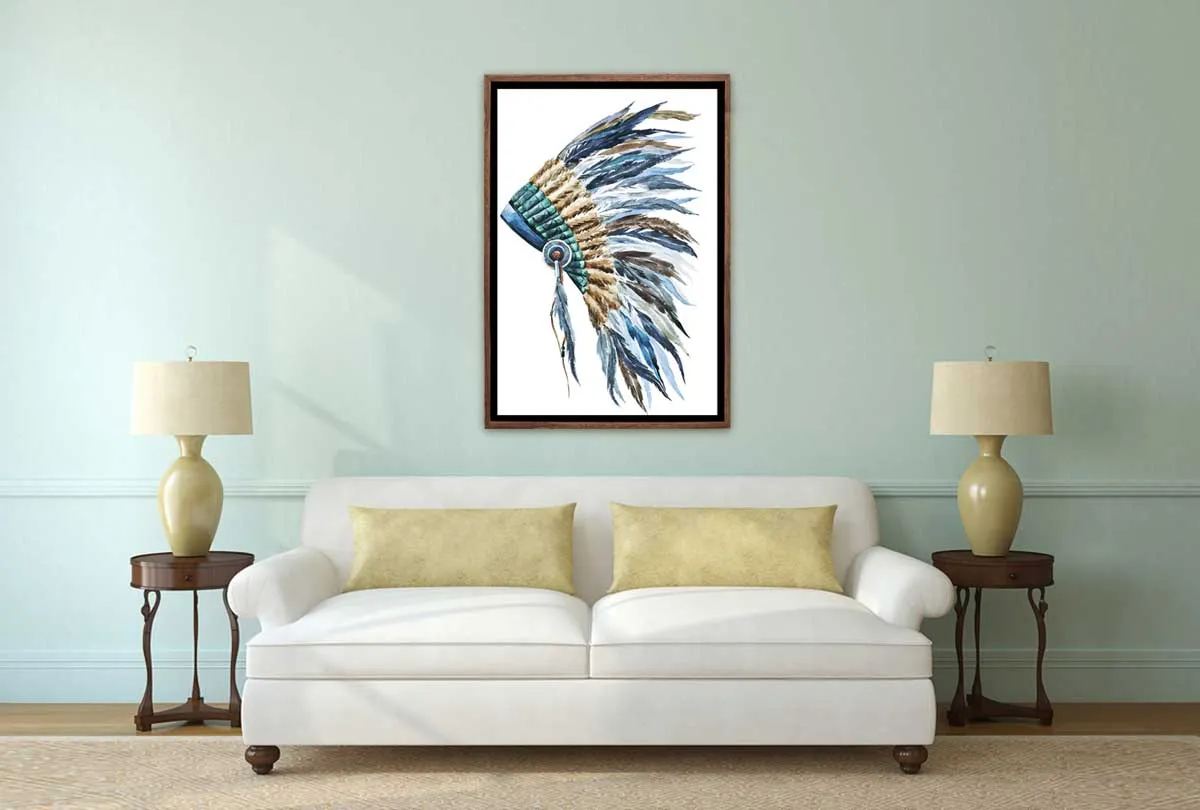 Indian Headdress 2 | Canvas Wall Art Print