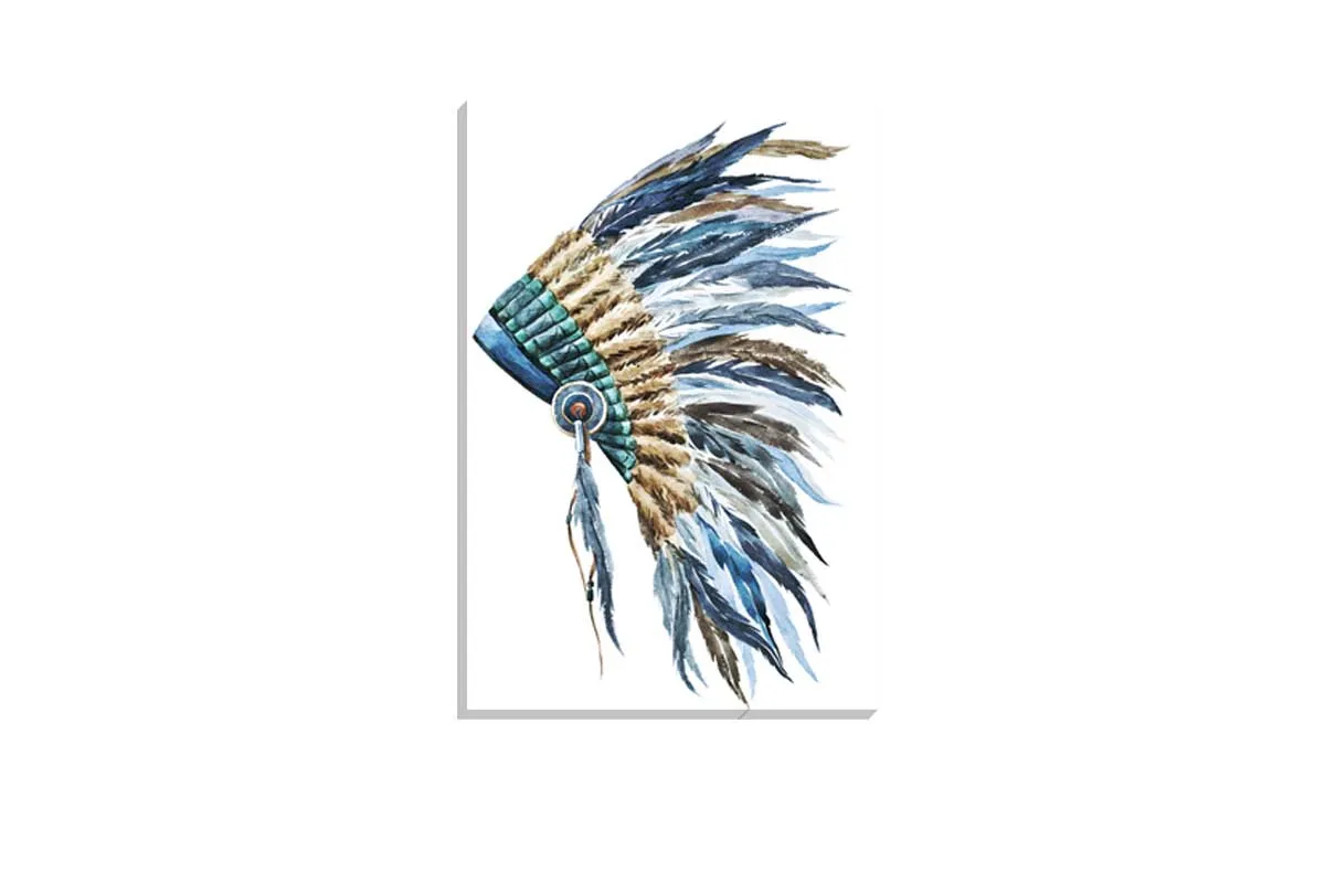 Indian Headdress 2 | Canvas Wall Art Print