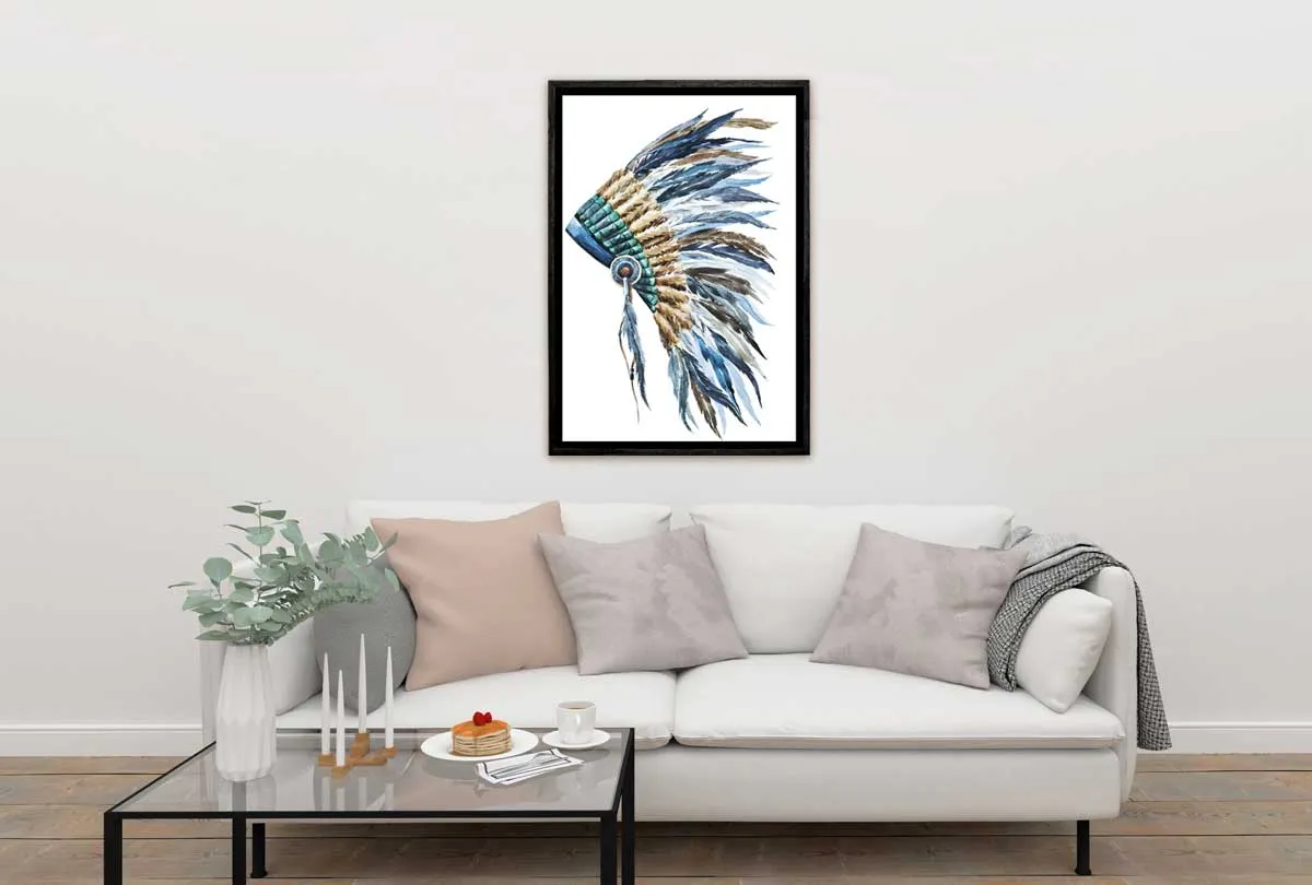 Indian Headdress 2 | Canvas Wall Art Print