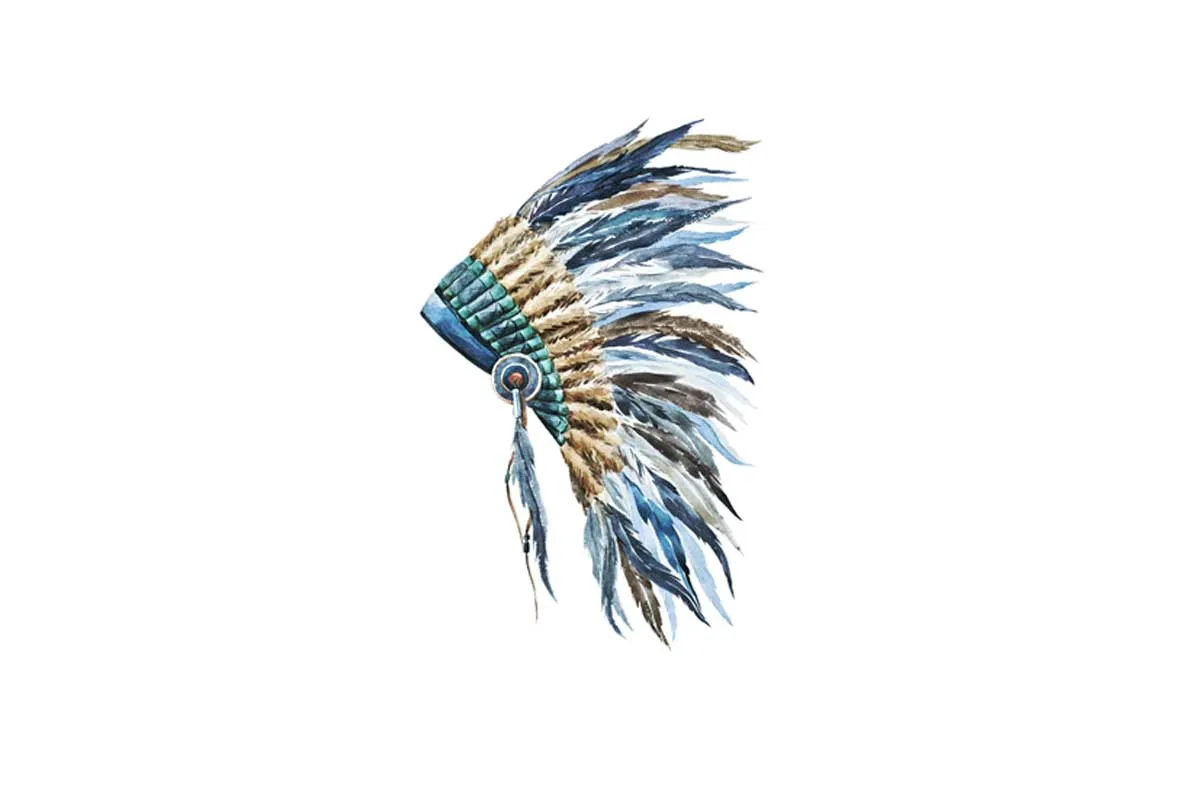 Indian Headdress 2 | Canvas Wall Art Print