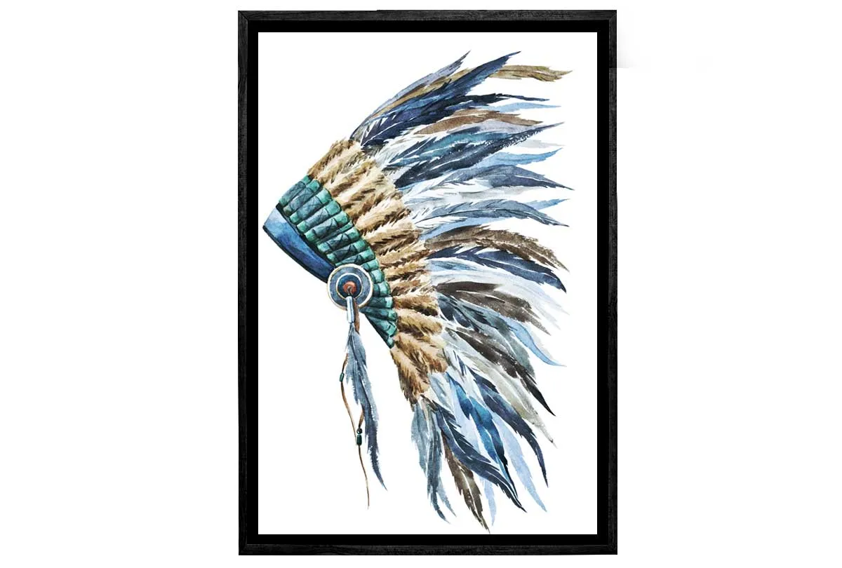 Indian Headdress 2 | Canvas Wall Art Print