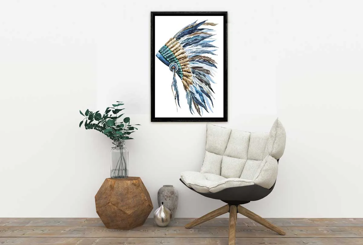 Indian Headdress 2 | Canvas Wall Art Print