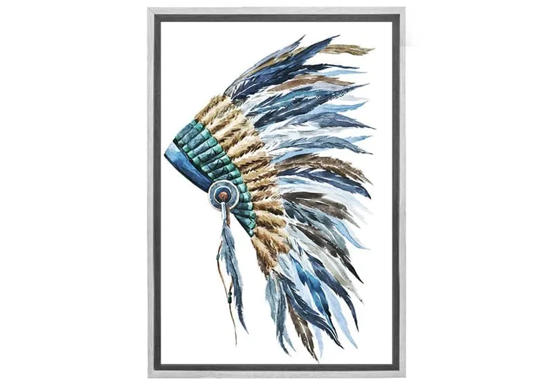 Indian Headdress 2 | Canvas Wall Art Print