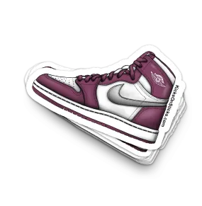 Jordan 1 "Bordeaux" Sneaker Sticker