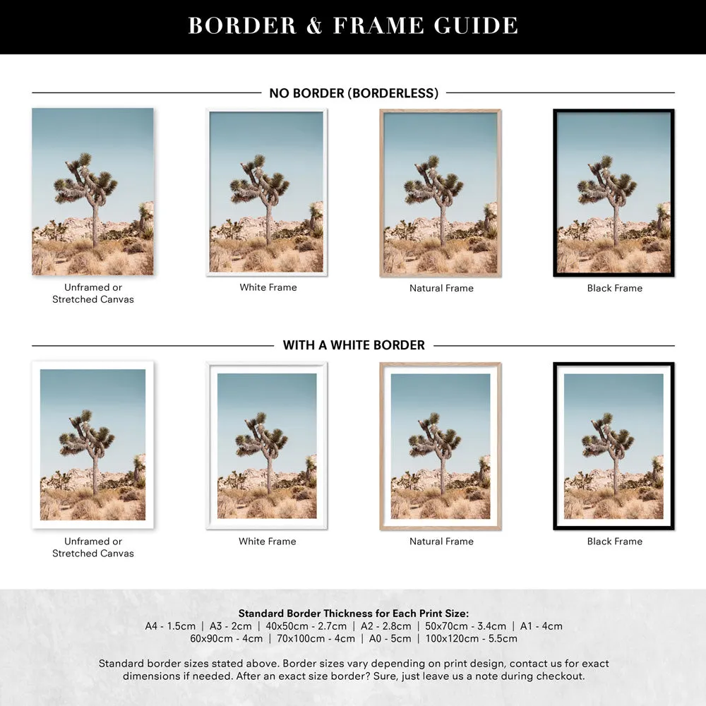 Joshua Tree Desert Landscape II - Art Print