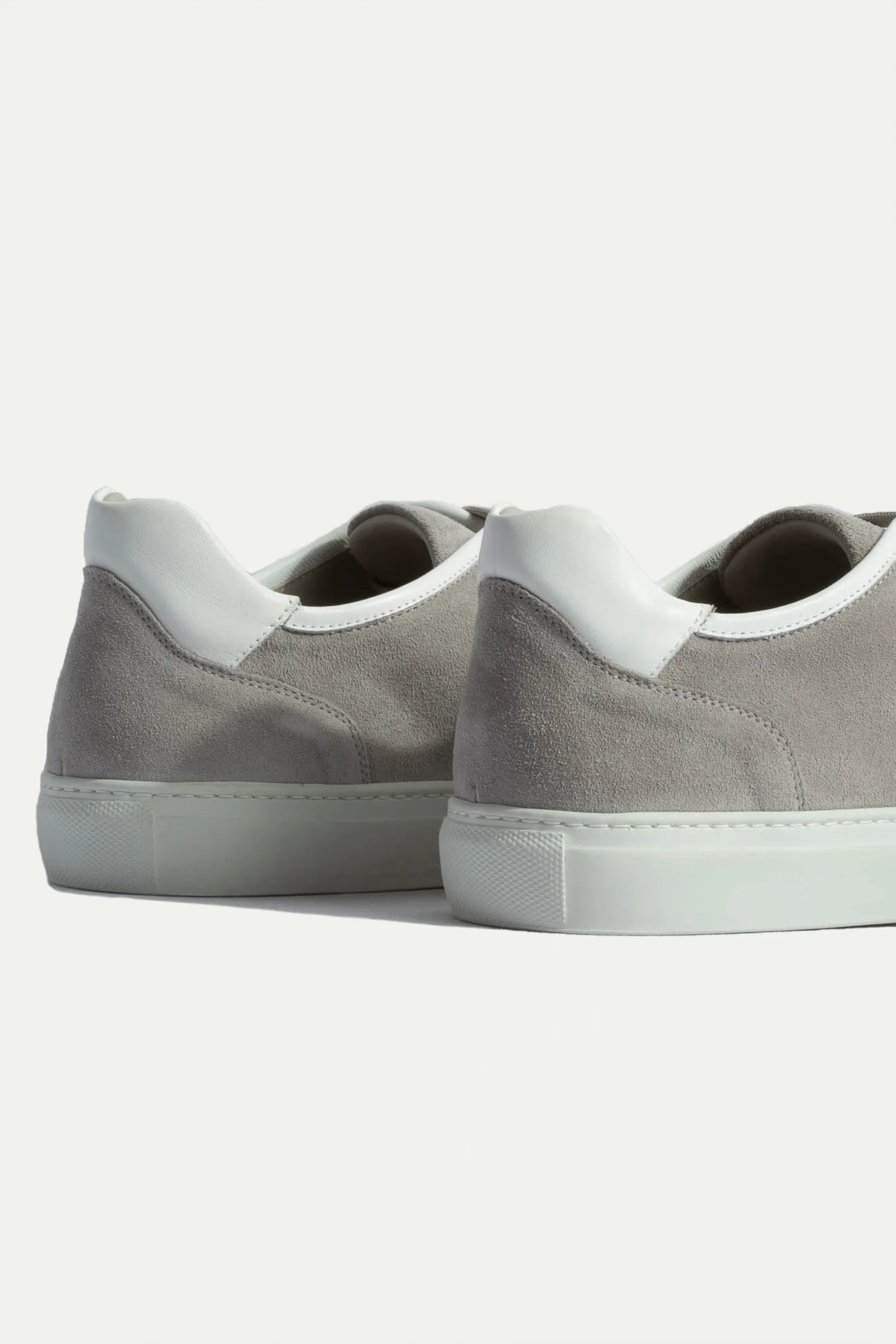 Light grey suede sneakers - Made In Italy