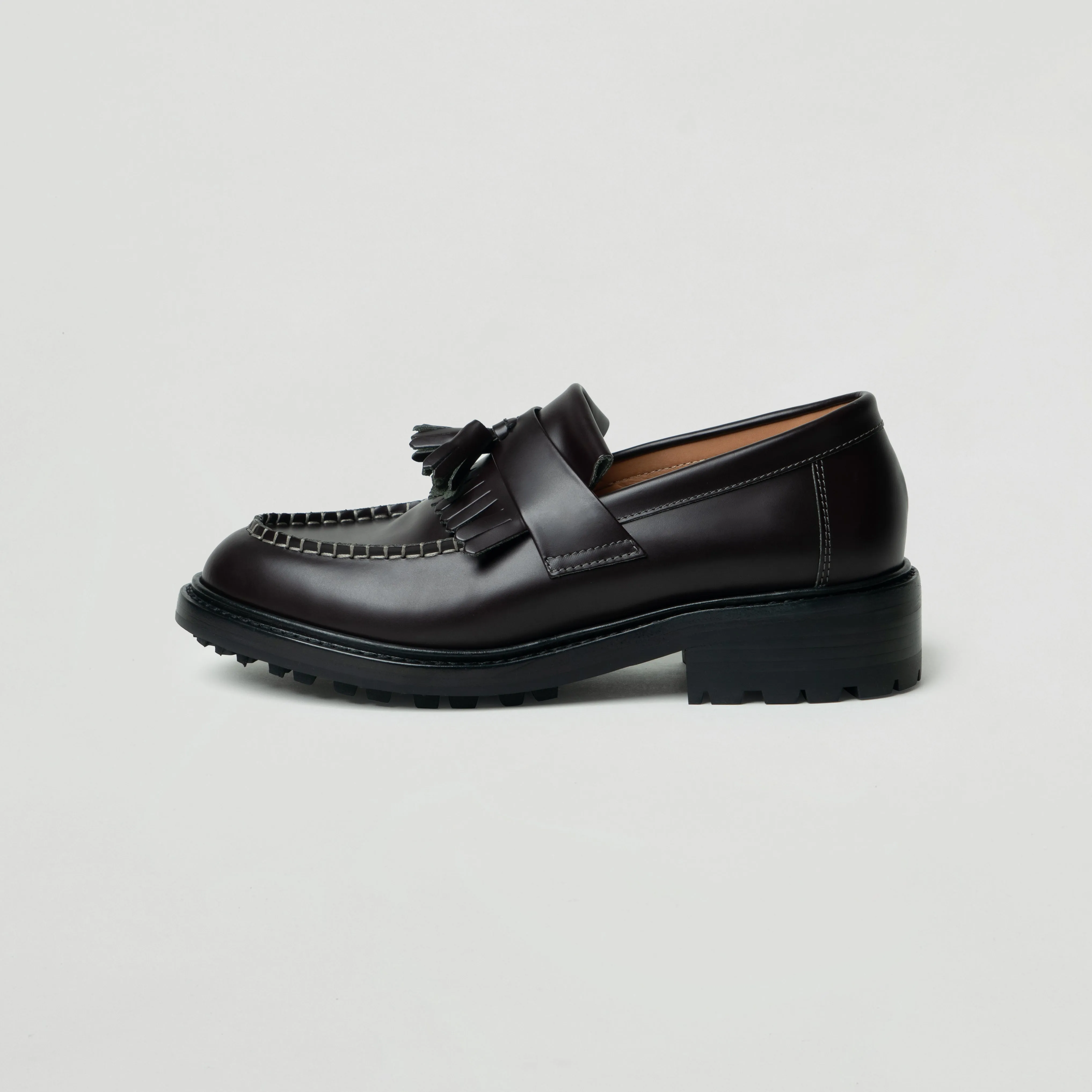 Loafer Shoes (dark brown / commando sole)