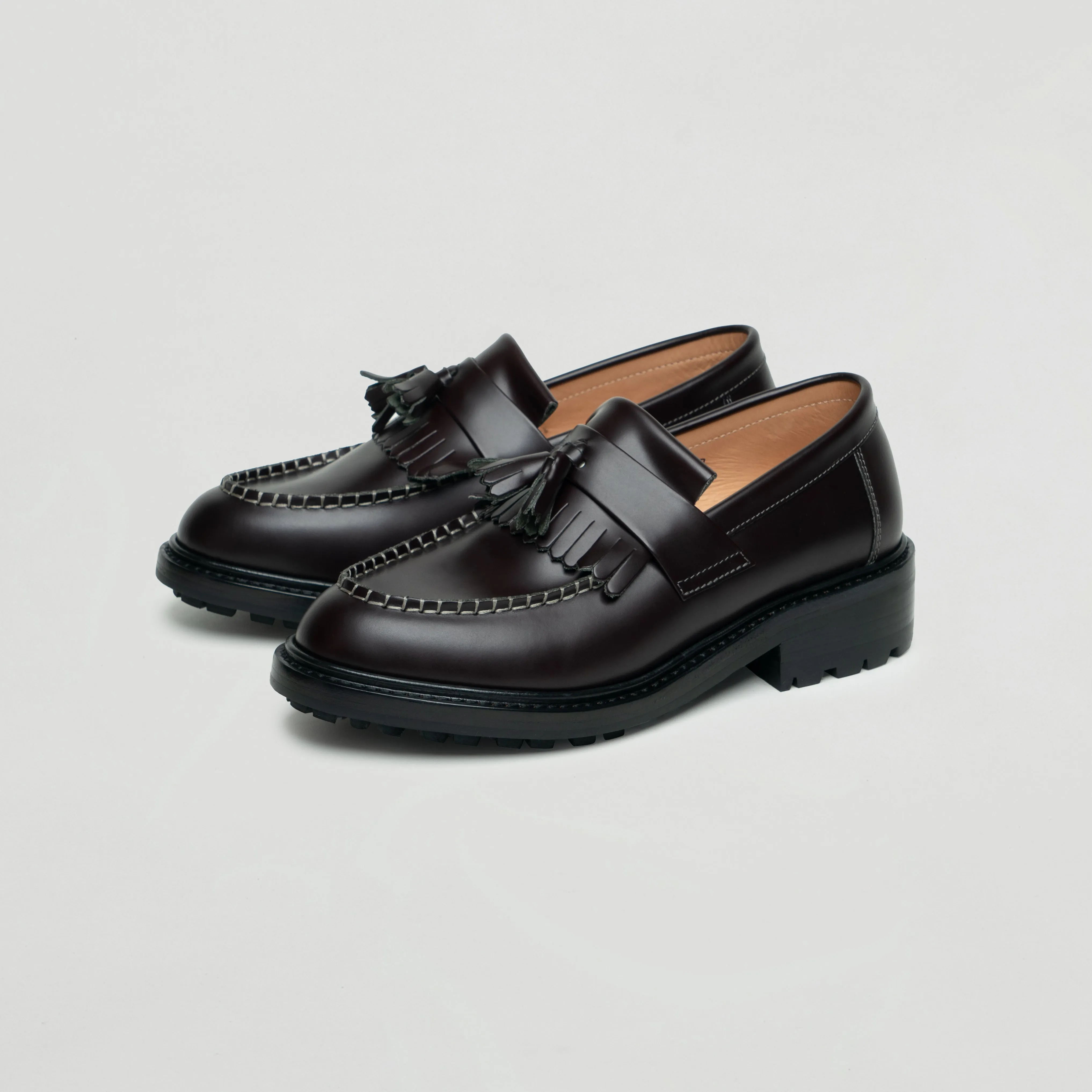 Loafer Shoes (dark brown / commando sole)