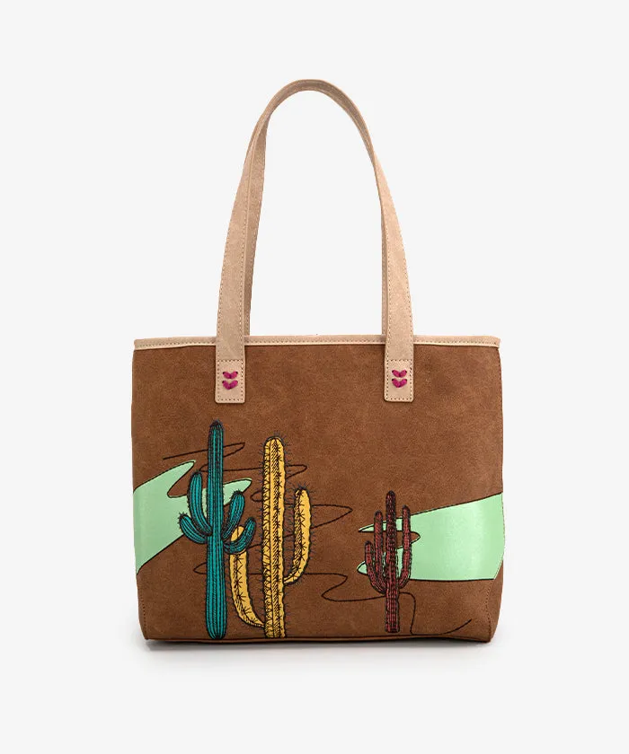 Montana West Cactus Embroidered Tote Bag Set