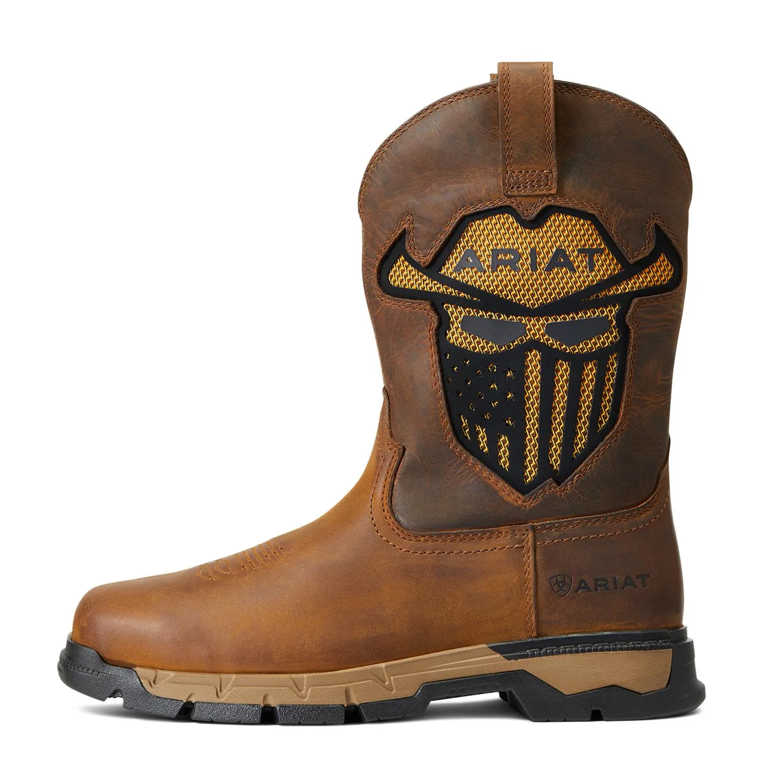 Ariat Rebar Flex Western VentTEK Incognito Mens Work Boot in Dark Earth