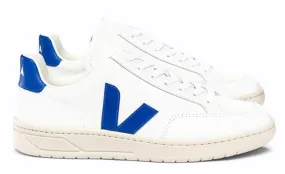 Veja Leather White Paros Blue Sneakers