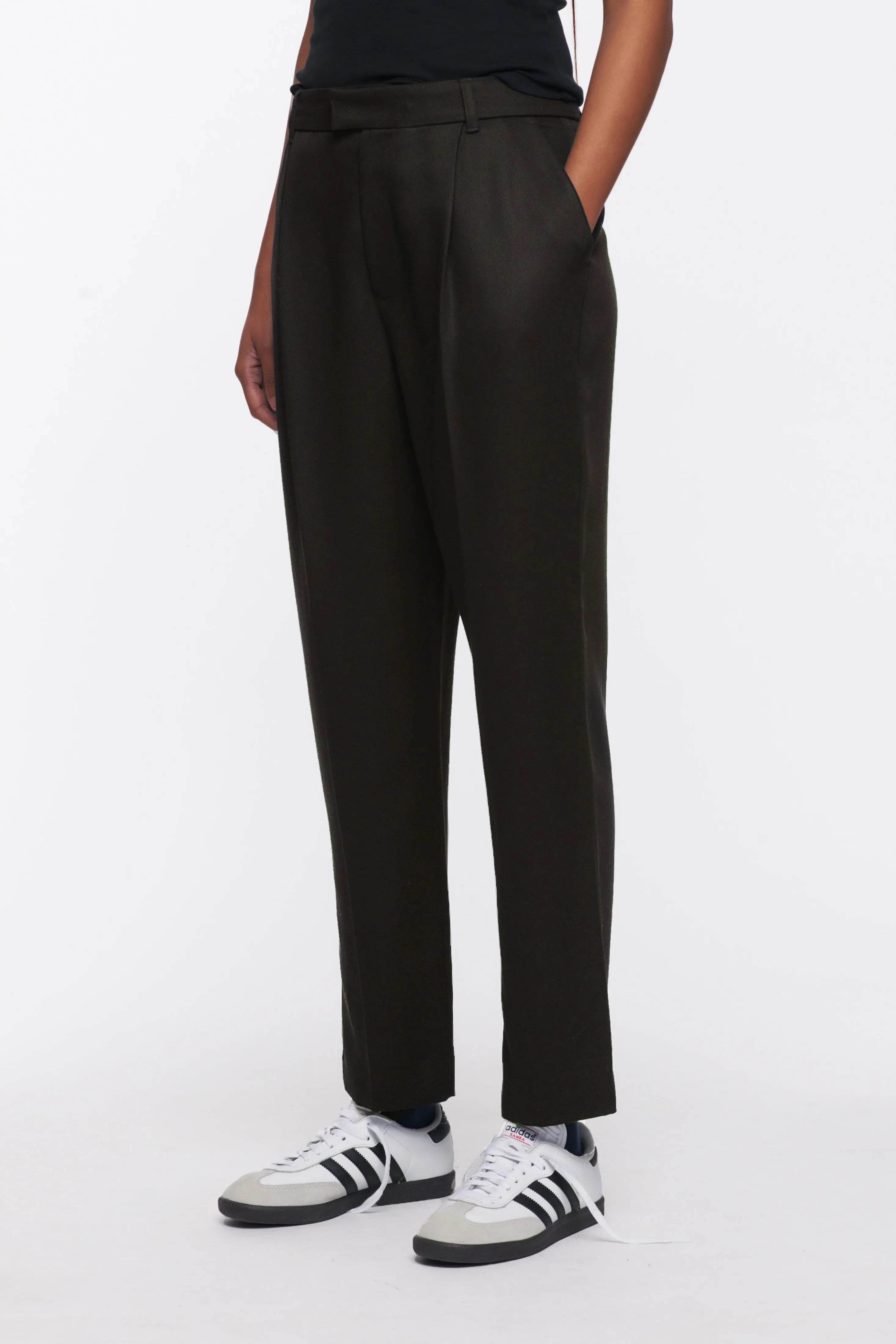 Women's Port Trouser in Turkish Coffee